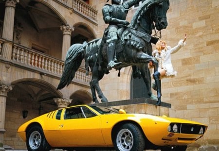 De Tomaso Mangusta - pretty, mangusta, yellow, eyes, de, car, old, face, super, sports, tomaso, beautiful, hot, girl, supercar, baby, hair, lady, woman, vintage, classic, sexy, antique