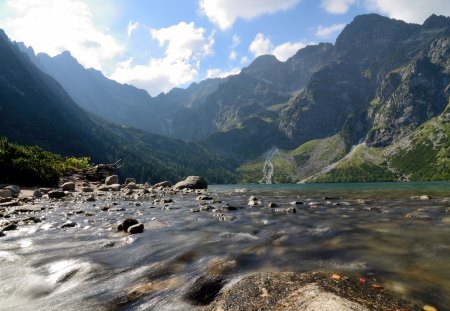 Eye of the Sea - poland, morskie oko, sea, river