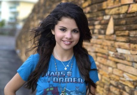 Selena Gomez with oldschool TF shirt on. - shirt, with, gomez, selena, tf, oldschool