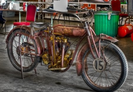 Old Indian - bike, old, indian, vtwin, desktop, wallpaper