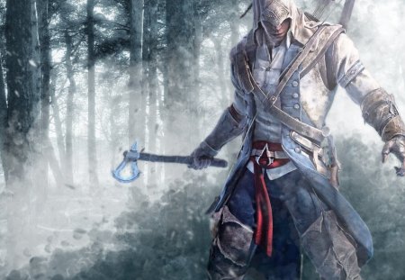 assassin - game, assassin3, connor, creed