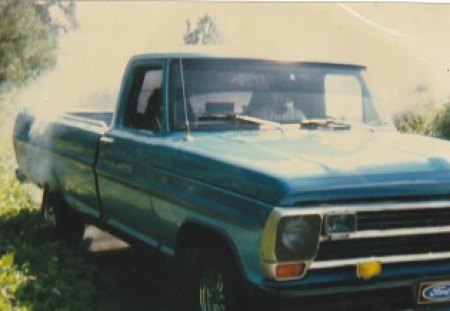 HEATIN' EM UP - street machine, 1969 ford truck, 1969 ford, burning rubber