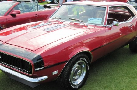 1968 Chevrolet Camaro SS 396 - red, chevrolet, tires, black