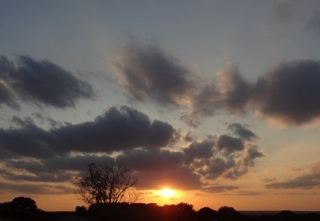 Sunset - texas, sky, sunset, clouds