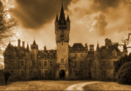 Untitled Wallpaper - haunted house, haunted, chateaude miranda, house, castle