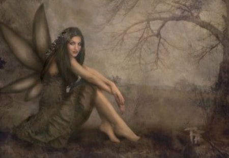 WOODFAIRY - tree, art, fairy, fantasy