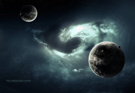 Planet... - storm, star, end, planet, night, destruction, destroy, galaxy, sky