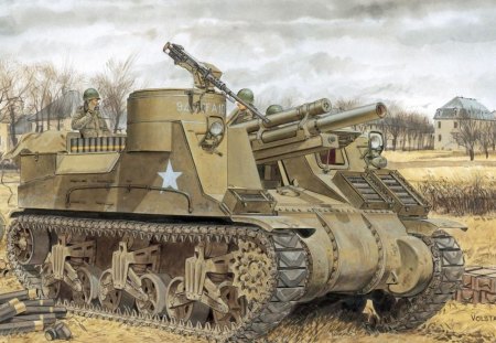 M7 PRIEST - priest, tank, m7, ww2