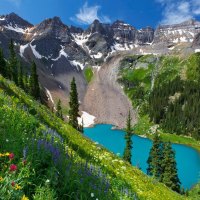 Steep mountainside