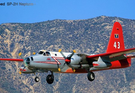 Lockheed  SP-2H - plane, sp2h, neptune, lockheed, flying