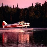 Taking Off from Lake Hood, Alaska