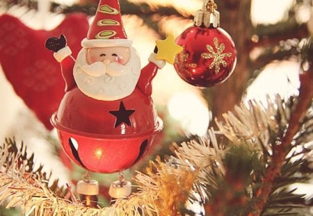 Gleeful Santa♥ - forever, fashion, joyful, entertainment, love, happy, tree, santa claus, christmas, red