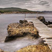 dock at sant carles ibiza spain