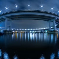 circular harbor bridge in japan