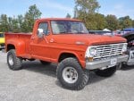 Orange Ford 4x4