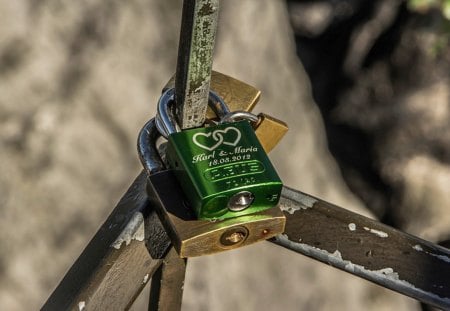 Lock - lock, green, nice, iron, photo, love