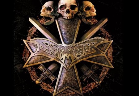 Dismember - logo, band, sword, skull, music, metal, dismember, heavy, cross