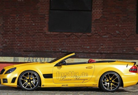 Mercedes Benz SL 55 Liquid Gold - 55, mercedes, benz, cars, sl, gold, liquid