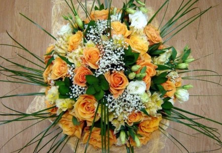 * Lovely bouquet * - romantic, roses, gift, beautiful, flowers, bouquet