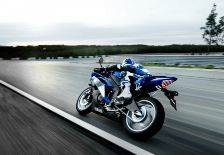 Yamaha - speed, road, motorcycle, yamaha