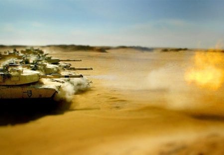 Desert Tanks - tanks, desert, war, tank