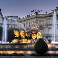 cibeles fountain in madrid spain