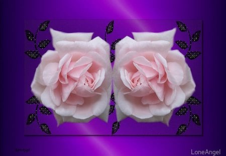 Gentle touch of pink - nature, purple, abstract, floral, roses, pink, petals, flowers