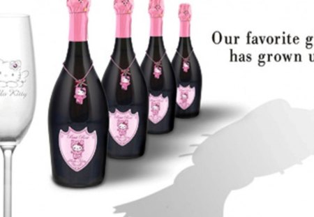 Hello Kitty Wine - hello, drink, wine, kitty