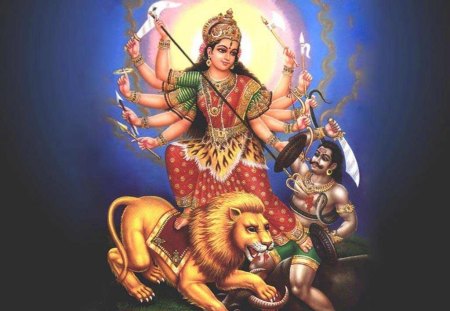 Durga mata - spiritual, devotional, goddess, durga