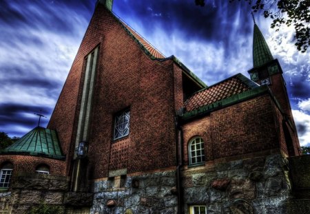 beautiful moscow church hdr - stone, church, clouds, masonary, hdr