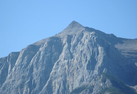 Kootenay Mountains in BC - Canada 02 - grey, blue, green, summit, mountains, sky