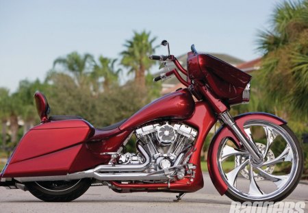 Razor Sharp - ppg red, bike, bagger, chrome