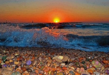 Sunrise Along the Stony Shore