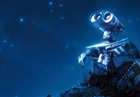 Wall.e at night - entertainment, movies, other, earth