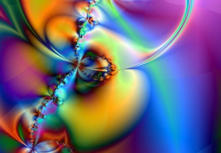 Lost in translation - oil, fractal, rainbow, abstract, abstrac