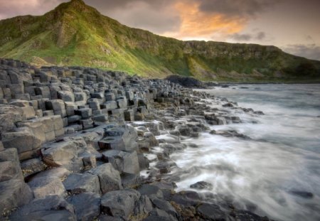 Rocky Beach - ocean, mountain, beach, rocks