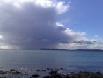 Rain cloud over Berry Head