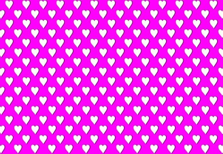 Fuchsia Heart Polka Dots - white, entertainment, hearts, polka dots, abstract, fashion, fuchsia, texture