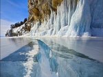 frozen russian lake