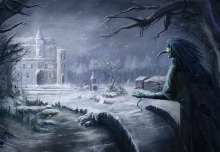 One of Many Winters - digital art, art, storybook, wallpaper