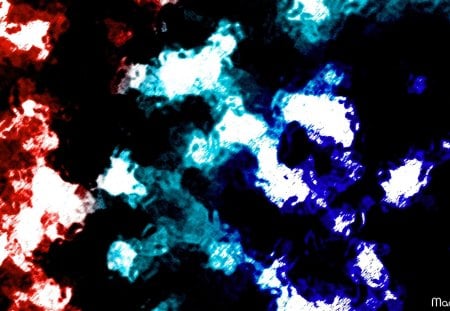 Crazy Wallpaper #1 - crazy, cyan, abstract, blue, red, redgared