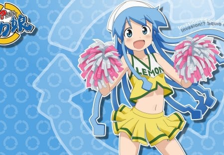 ika musume cheerleader - ika-chan, manga, anime, cheerleader