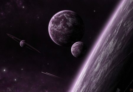 Planetary Bliss - space, planets, moons, galaxies, stars