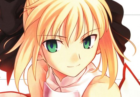 Saber - saber, beauty, girl, wall, anime, classic, fsn, new