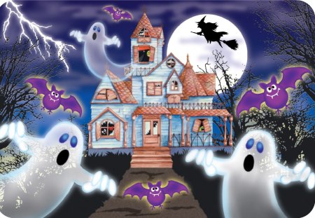 GHOSTLY HOUSE - witch, house, ghost, haunted