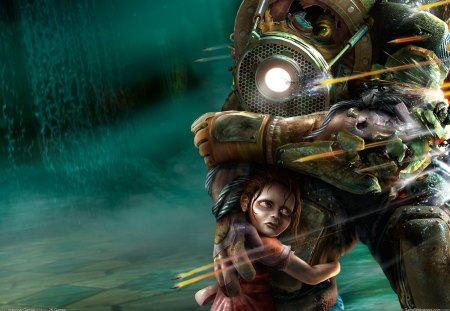 Bioshock - girl, game, robot, bioshock