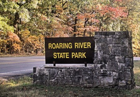 Roaring River - fall, campground, trout, river