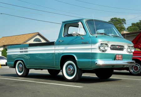 1961 Chevrolet Corvair Stepside Truck - 61, pickup, chevrolet, truck, 1961, car, vintage, old, classic, corvair, stepside, chevy, antique