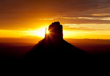 Grand Canyon - sky, mountains, grand, grand canyon, nature, sun