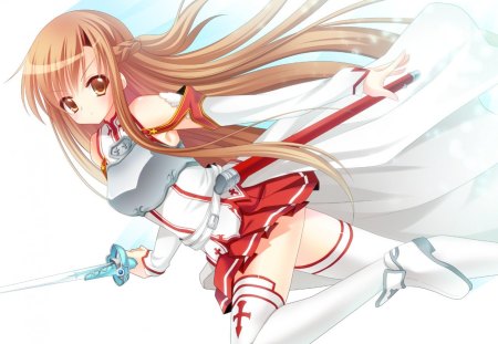 Yuuki Asuna - girl, cute, anime, sword art online